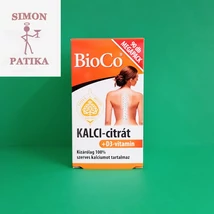 Bioco Kalci citrát+ D3 vitamin tabletta 90db