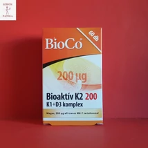 BioCo Bioaktív K2 200mg+K1+D3 komplex tabletta 60db BioCo Bioaktív K2 200mg+K1+D3 komplex tabletta 60db