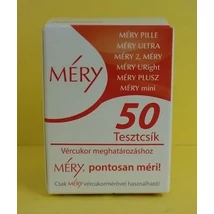 Méry tesztcsík 50db