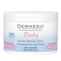 DERMEDIC Linum Emolient BABY gazdagon tápláló testvaj