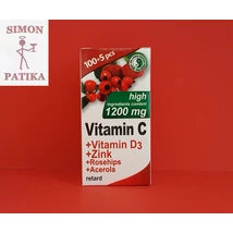 C-vitamin 1200 mg D3 Zn Csipkebogyó tabl. DR.CHEN C-vitamin 1200 mg D3 Zn Csipkebogyó tabl. DR.CHEN
