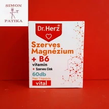 Dr.Herz Szerves Magnézium +B6+Szerves Cink kapszula Dr.Herz Szerves Magnézium +B6+Szerves Cink kapszula