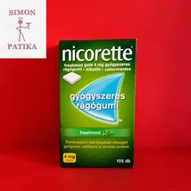 Nicorette Freshmint 4 mg rágógumi 105db Nicorette Freshmint 4 mg rágógumi 105db