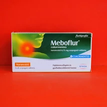 Meboflur cukormentes narancsízű  szopogató tabletta 24db