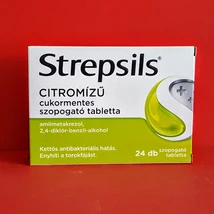 Strepsils citromízű cukormentes szopogató tabletta 24db