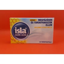 Isla-Medic Akut torokpasztilla citrom méz  20db