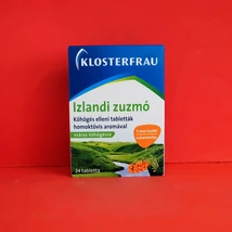Klosterfrau Izlandi zuzmó tabletta köhögés ellen 24db Klosterfrau Izlandi zuzmó tabletta köhögés ellen 24db