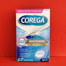 Corega Tabs  Whitening műfogsortisztító tabletta 30db
