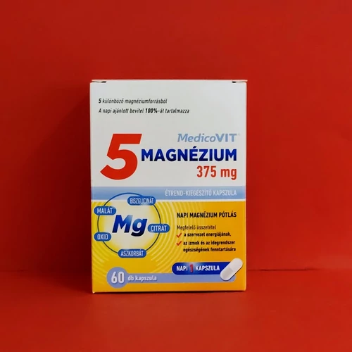MedicoVit 5 Magnézium 375mg kapszula 60db