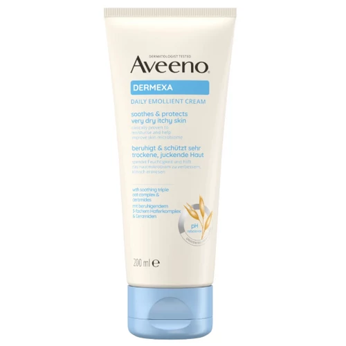 Aveeno Dermexa testápoló krém bőrpuhító illatmentes 200ml