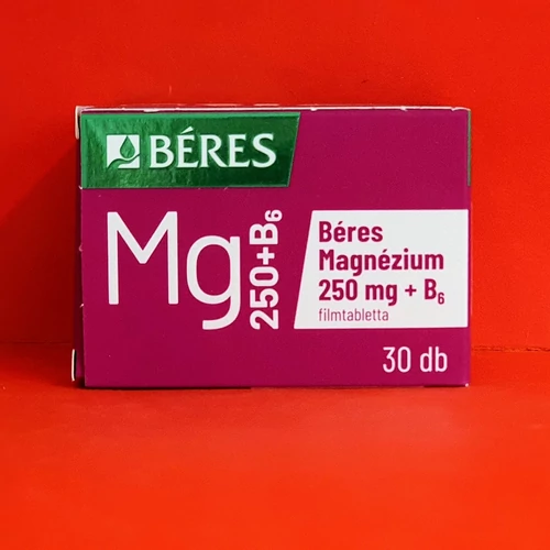 Béres Magnézium 250 mg+B6 filmtabletta 30db
