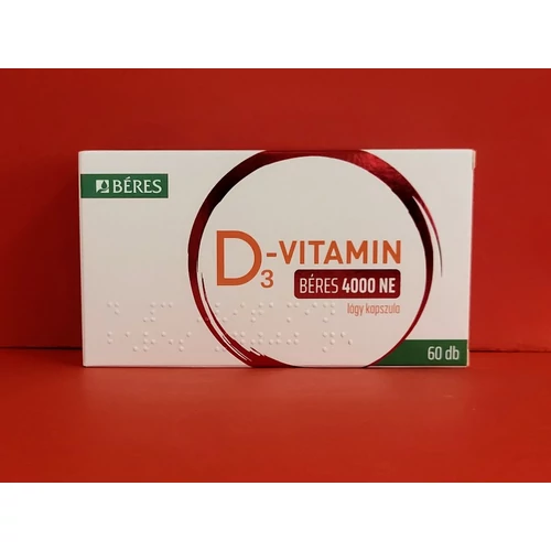 Béres D3-vitamin 4000 NE lágy kapszula 60db