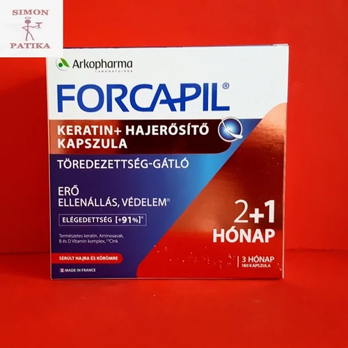 Forcapil Keratin+ hajerősítő kapszula 180db