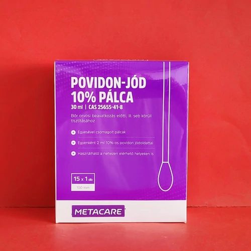 Metacare povidon-jód 10% tamponpálca 15db