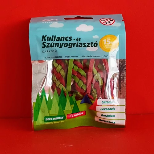 Elysium kullancs-és szúnyogriasztó műbőr karkötő 1db