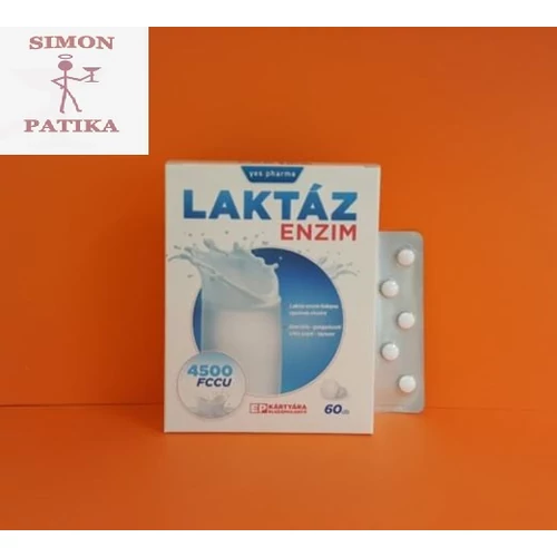 Yes.pharma Laktáz Enzim rágótabletta 60db