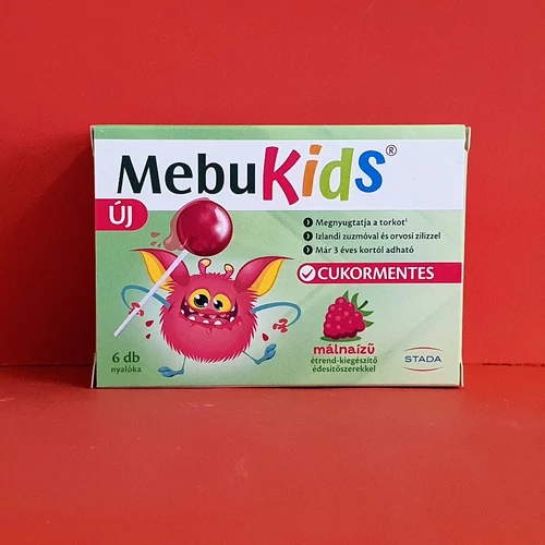 MebuKids nyalóka málna 6db