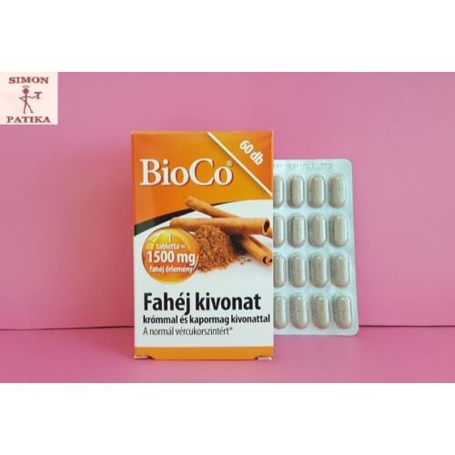 BioCo Fahéj kivonat tabletta 60db