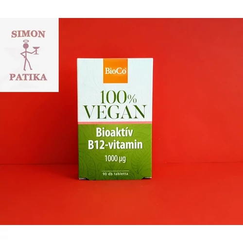 BioCo Vegan B12 1000 mcg tabletta bioaktív 90db