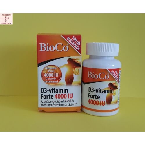 BioCo D3-vitamin Forte 4000 IU tabletta 100db