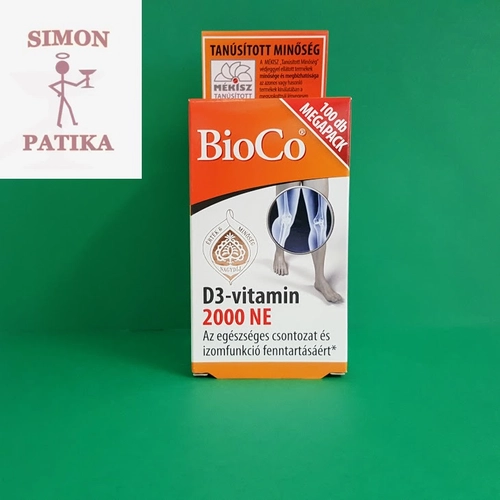 BioCo D3 vitamin 2000NE  tabletta 100db