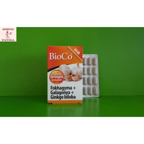 BioCo Fokhagyma Galagonya Ginkgo tabletta 60db