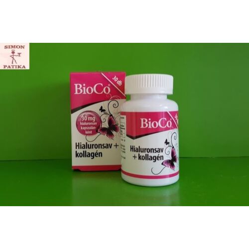 BioCo Hialuronsav + kollagén kapszula 30db
