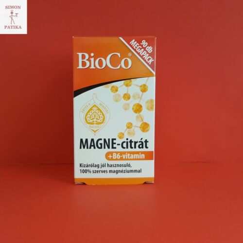 BioCo MAGNE-citrát + B6-vitamin  filmtabletta 90 db