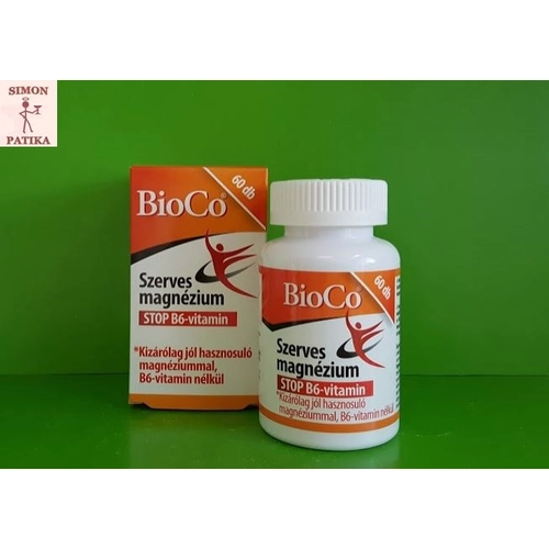 BioCo Szerves Magnézium + B6 tabletta 60db