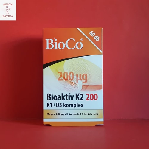 BioCo Bioaktív K2 200mg+K1+D3 komplex tabletta 60db