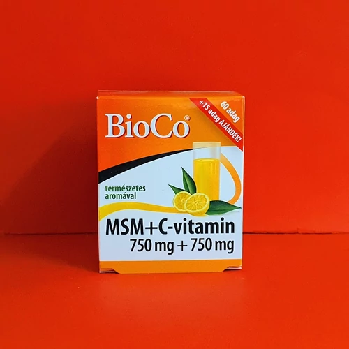 BioCo MSM 750mg+ C vitamin750mg italpor 75 adag