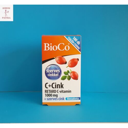 BioCo Csipkebogyós 1000mg C vitamin+Szerves cink tabletta