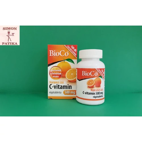 BioCo Narancs ízű C vitamin 500mg rágótabletta 100db