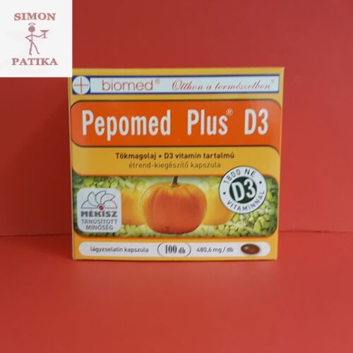 Pepomed Plus D3 vitamin kapszula Biomed 100db