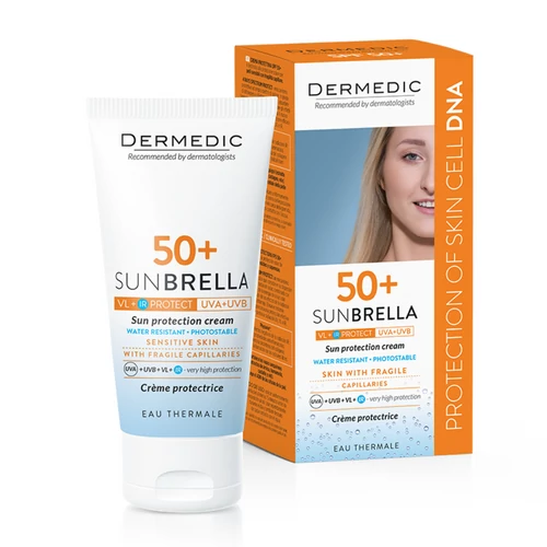 DERMEDIC Sunbrella fényvédő arckrém SPF50+ rosaceára 50ml