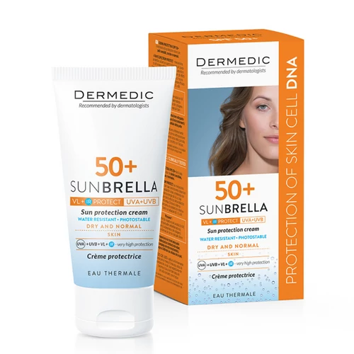 DERMEDIC Sunbrella fényvédő arckrém SPF50+ száraz bőrre 50ml
