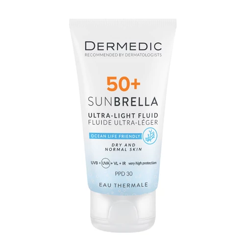 DERMEDIC Sunbrella fényvédő fluid SPF50+ száraz bőrre