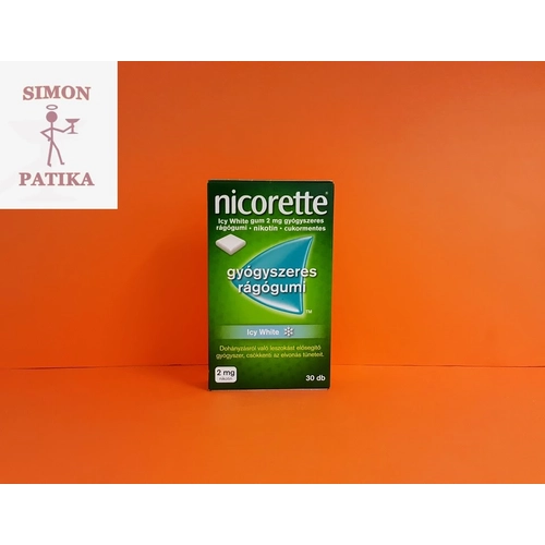 Nicorette Icy White 2mg gyógyszeres rágógumi