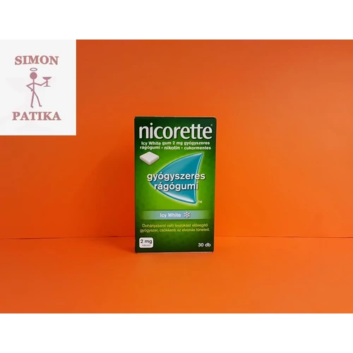 Nicorette Icy White 2mg gyógyszeres rágógumi