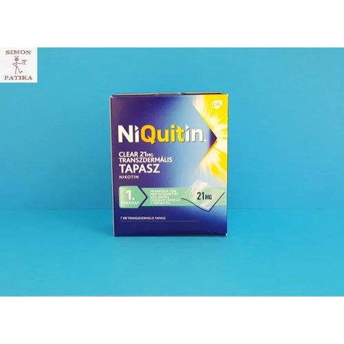 NiQuitin Clear 21 mg transzdermális tapasz 7db