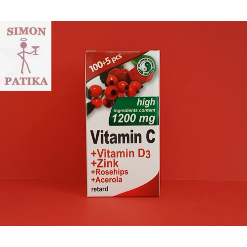 C-vitamin 1200 mg D3 Zn Csipkebogyó tabl. DR.CHEN