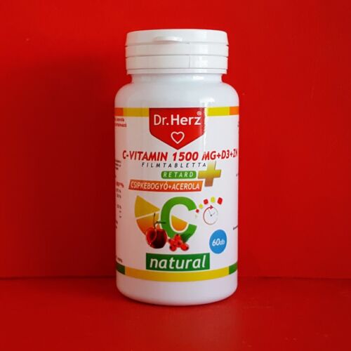 Dr.Herz C vitamin 1500 mg D3 Cink retard filmtabletta 60db