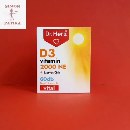 Dr.Herz D3 vitamin 2000NE+Szerves Cink kapszula 60db