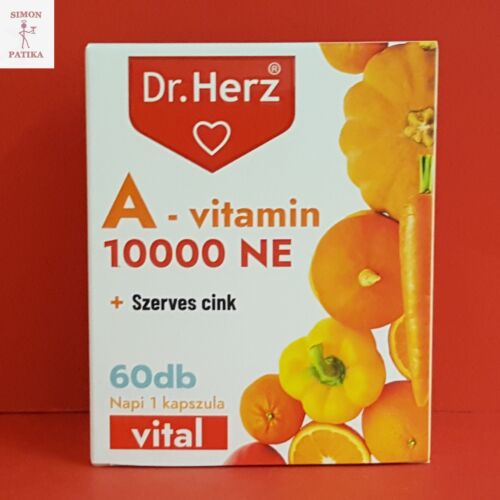 Dr.Herz A-vitamin 10000NE+Szerves Cink kapszula