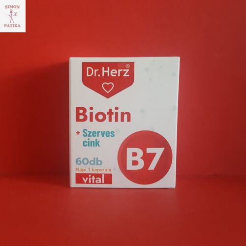 Dr.Herz Biotin + Szerves Cink kapszula 60db