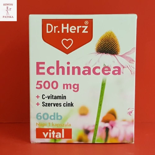 Dr.Herz Echinacea 500mg+C-vitamin+Szerves Cink