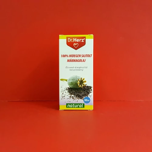 Dr.Herz Mákmagolaj 100% hidegen sajtolt 50ml