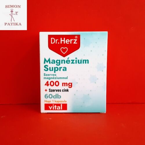 Dr.Herz Magnesium Supra 400 mg+Szerves Cink kapsz