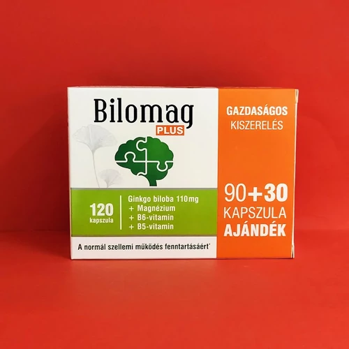 Bilomag Plus Ginkgo Biloba 110 mg kapszula 90+30 db