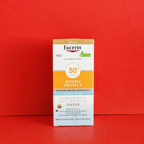 Eucerin Sun Hydro Protect F50+ nap.fluid arcra színezett 50ml